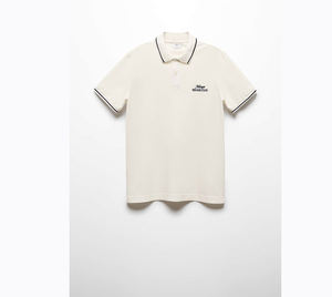 OEM 100% algodón tela Polo-Cuello con cierre de botón bordado en el pecho manga corta dobladillo recto Golf hombres Polo camiseta - Product Image 6