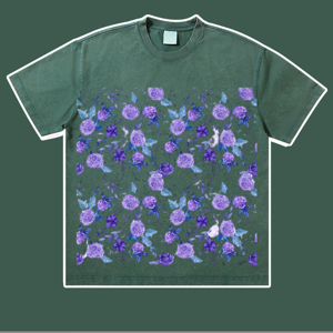 Custom Dtg 100% Algodón Camisetas de gran tamaño Tallas grandes Camisetas gráficas Imprimir Logo Vintage Camiseta para hombres - Product Image 2