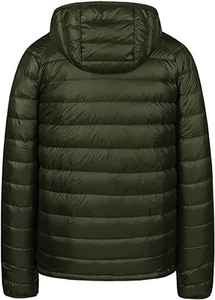 Hot Sale <b>Men's</b> Windproof Puffer <b>Jacket</b> Custom <b>Light</b> Weight Warm Oversize M-8XL Detachable Hooded Stand Collar Front Winter Coat - Product Image 6
