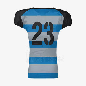 Maillot de volley-ball rayé pour femme, col en V, manches courtes, évacuation de l'humidité, coupe ajustée, vêtement de sport, numéro 23, impression sublimée - Product Image 3