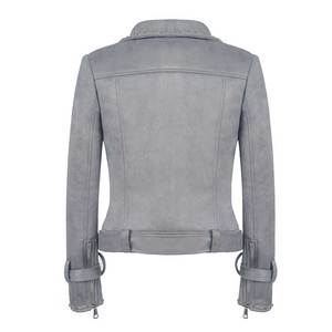 Chaqueta de Cuero para Mujer con Diseño Exclusivo - Chaqueta de Cuero Ajustada, Impermeable y Resistente al Viento con Logotipo Personalizado - Product Image 2