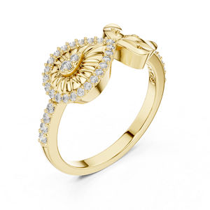 Anillo de Oro Blanco de 14K con Diamante Cultivado en Laboratorio de 0.24 Ct, Corte Redondo, para Mujer |   Anillo de Compromiso |   Diamante de Cultivo Nuevo de Lujo con Certificación IGI - Product Image 5