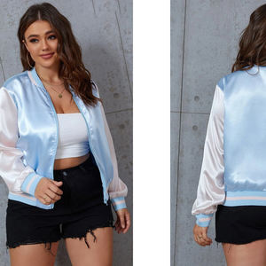 Chaquetas de bombardero de invierno personalizadas de alto impacto para mujer con diseño de logotipo frontal único El mejor material para servicios ODM Etiqueta privada - Product Image 1