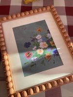 Cadre photo carré en bois MFC imprimé 6/5 couleurs, écologique, léger, minimaliste, fait main, artisanat MS