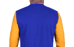 Chaqueta Varsity de Lona y Cuero Genuino de Alta Calidad para Hombre, Venta al por Mayor, para Invierno, Deportes Universitarios, con Letras - Product Image 4