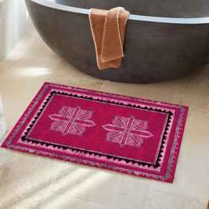 Tapis imprimé à motifs géométriques, décoration moderne de style farmhouse, tapis coloré, tapis fin non tissé - Product Image 4