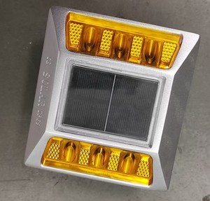 Nhiệm vụ nặng nề kích thước lớn LED năng lượng mặt trời Powered chướng ngại vật ánh sáng nhấp nháy đường cao tốc con đường cảnh báo ánh sáng thủy tinh năng lượng mặt trời nhôm đường Stud - Product Image 1