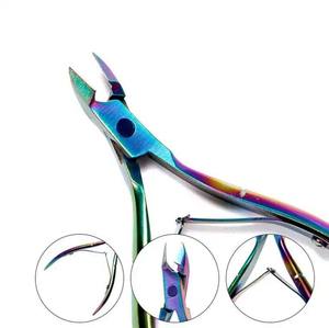 Vente en gros de pinces à ongles et à cuticules de haute qualité, multicolores, avec lames courbées et aiguisées pour la manucure et la pédicure - Product Image 2