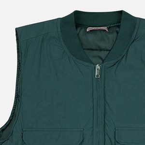 Chaqueta de Invierno Acolchada Unisex con Cuello Alto, Capucha, Resistente al Viento, Ecológica, Personalizable, al por Mayor, sin Mangas - Product Image 3