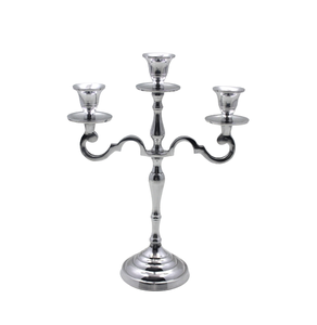 Porte-bougie décoratif moderne en fer couleur noire pour le salon et la décoration de table faits à la main - Product Image 2