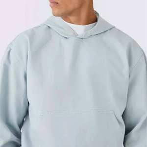 Sudaderas con capucha de mezcla de algodón básico de peso pesado para hombre de alta calidad logotipo personalizado mejor diseño al por mayor sudaderas con capucha lisas para invierno - Product Image 1