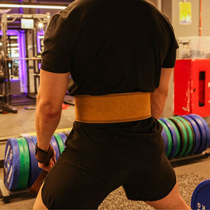 เข็มขัดยกน้ำหนักหนา10มม. เข็มขัดหนังวัวซ่อนหัวเข็มขัดสำหรับเล่นยิมเข็มขัดยกน้ำหนักเข็มขัดฟิตเนสกว้าง10ซม. - Product Image 5