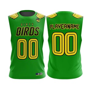 Alta calidad 7v7 uniforme de fútbol Jersey sin mangas con capucha 7v7 Jersey totalmente sublimado 7on7 bandera uniforme de fútbol - Product Image 1