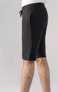 Pantalones cortos de cintura elástica de poliéster/algodón para hombre de primera calidad, respetuosos con el medio ambiente, transpirables, de secado rápido, colores sólidos, suaves y cómodos - Product Image 2