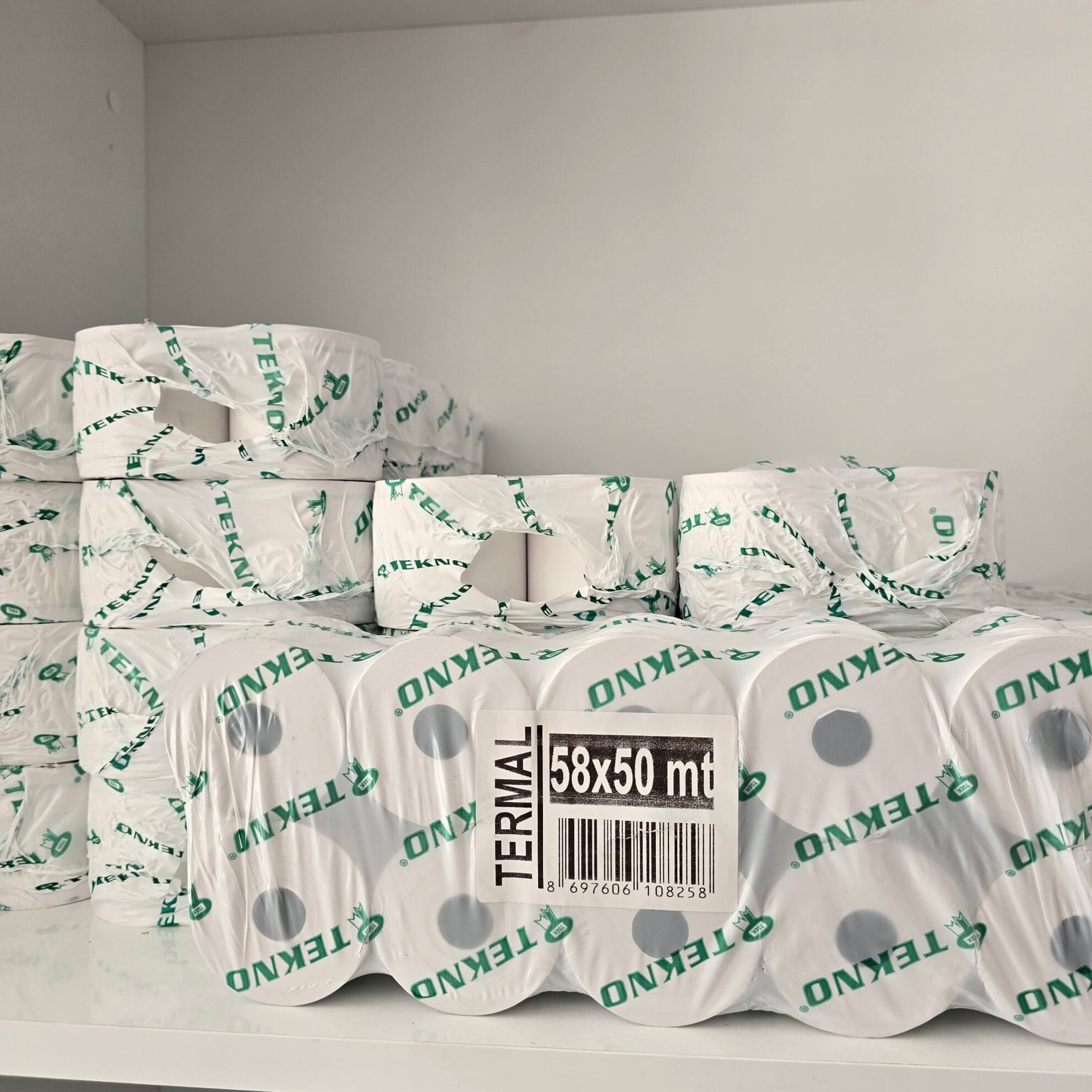 Tekno Termal 58x50 Thermal Fax Paper Rolls 10 Pack Size