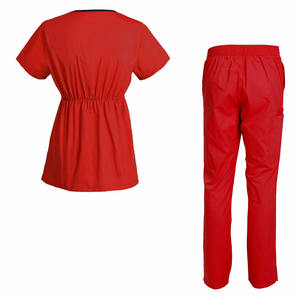 À la mode Premium médical Scrubs pantalons uniformes coton/Polyester tissu uniformes hospitaliers femme soins infirmiers Scrubs ensembles pour femmes - Product Image 4