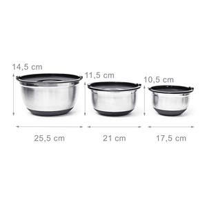 ชามผสมสแตนเลสแบบใช้แล้วทิ้งด้ามจับทำความสะอาดง่ายเครื่องล้างจานวางซ้อนกันได้น้ำหนักเบา - Product Image 2