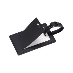 Porte-étiquette de bagage personnalisé en PU souple, accessoire pour badges et gadgets - Product Image 6