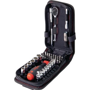 For WIHA 44684 39-Piece Bit/Socket Wrench <b>Set</b> Slotted/PH/PZD/T/Ratchet/6 Sockets <b>Tool</b> <b>Sets</b> for Professional Use - Product Image 1