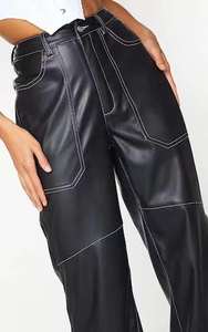 Pantalons streetwear pour femmes à la mode pantalons en cuir pu design élégant mode moderne vêtements de qualité supérieure - Product Image 6