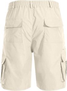 Venta directa de fábrica, pantalones cortos Cargo para hombre, gimnasio, entrenamiento, ropa de calle, pantalones al aire libre, pantalones cortos Cargo transpirables hasta la rodilla, MOQ bajo - Product Image 4