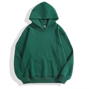 OEM de alta calidad al por mayor 100% algodón antiarrugas de gran tamaño personalizado bordado logotipo al aire libre unisex sudaderas con capucha - Product Image 1