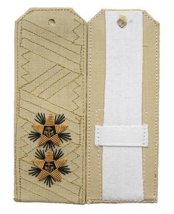 สายคล้องไหล่คุณภาพระดับพรีเมียม Epaulettes ตําแหน่งรองพลเรือเอกเรือใบยุโรปกระดานไหล่สีขาว - Product Image 1