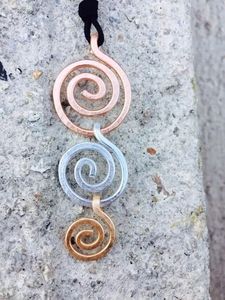 Collar con colgante en forma de espiral, cadena de cuello de acero inoxidable, joyería Unisex geométrica Simple a la moda - Product Image 5