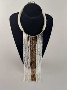 Artisanat de broderie, nouvelle mode 2025, style bohème rétro, collier en perles de graines multicolores à plusieurs couches, fait à la main - Product Image 3