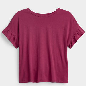 Verano Casual mujer Crop Top camiseta moda para niñas con calidad superior mujeres Crop Top camisetas lisas - Product Image 5