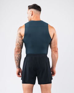 Camiseta de cuello redondo transpirable de talla grande, camiseta sin mangas de verano personalizada al por mayor, chaleco de gimnasio de secado rápido para hombres - Product Image 3