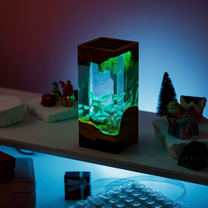 Lámpara de Anime, Lámpara de Resina Epoxi, Lámpara de Resina Epoxi Personalizada, Lámpara de Arte de Madera y Resina, Luz Nocturna Personalizada, Regalo Hecho a Mano, Regalo de Navidad - Product Image 5