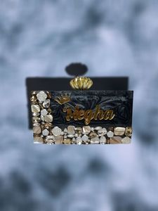 BATCH LIÉ avec Embrayage en résine de qualité standard écologique fait à la main Unique Designer Purse Luxury Best Price Decorative Design - Product Image 4