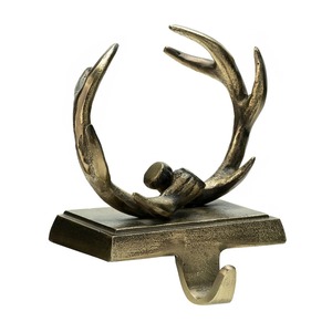 Elegante soporte de Metal para medias para decoración navideña de chimenea, colgador de exhibición festivo para mantel para medias navideñas - Product Image 2