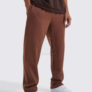 Pantalones de chándal informales para hombre con bolsillos laterales Ropa de moda personalizada a precio mayorista Patrón recto de cintura media para venta en línea - Product Image 4