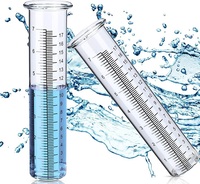 Cilindro Medidor de Lluvia de Vidrio Borosilicato Transparente de Alta Calidad, 20 mm, Graduación de 0.2 ml, Precio Razonable, para Laboratorio