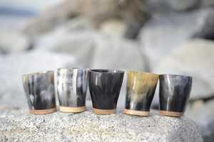 Handmade Natural Horn Mug, Eco-Friendly Rustic Drinkware, Perfect for Coffee, Tea, <b>Whisky</b>, Gifting, Durable Sustainable Cup - Product Image 4