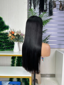Cabello humano 100% natural de alta densidad, peluca frontal de encaje 13*4, lisa como hueso, de Vietnam. - Product Image 3
