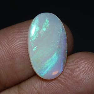 พลอยโอปอลทรงหลังเบี้ยจากออสเตรเลียแข็งแบบ19X11X2MM อัญมณีทรงหลวมสำหรับการทำเครื่องประดับ - Product Image 2