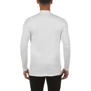 เสื้อยืดสำหรับผู้ชายเสื้อยืดอัดตัวแขนยาวทรงพอดีตัวสำหรับเล่นกีฬาเสื้อยืดแขนยาวแบบเรียบกำหนดเองขายส่ง - Product Image 5