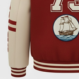 Chaquetas Varsity de Lana Bordadas en Chenilla Más Vendidas, Chaqueta Varsity de Béisbol de Manga Larga para Hombre - Product Image 3