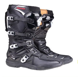 Chaussures de motard pour hommes avec embout renforcé et rembourrage confortable, style course, chaussures de moto pour la conduite et les courses automobiles - Product Image 6