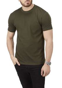 Vente en gros de t-shirts pour hommes en coton 100% tricoté uni, coupe classique, manches courtes, 180 grammes, écologiques, séchage rapide, respirants, à motifs - Product Image 2
