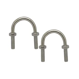 Spring Loaded U Shaped Bolts Made of Mild Steel Material With Proper Zinc Plated Finishing