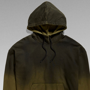 Sudadera con capucha térmica de lavado ácido de alta calidad, ropa de calle descolorida y desgastada para hombres, servicio OEM disponible - Product Image 6