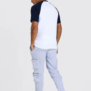 เสื้อยืดแขนแร็กแลนสำหรับผู้ชายมีลายสีพื้นสไตล์ล่าสุดออกแบบได้ตามต้องการ - Product Image 5