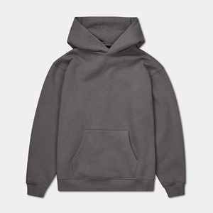 OEM Hombres sudaderas con capucha personalizadas de hombro caído de manga larga de alta calidad Negro Sudaderas con capucha de gran tamaño Casual de los hombres Pull Over Sudaderas - Product Image 6