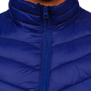 Venta al por mayor Casual invierno sin mangas acolchado personalizado de alta calidad Stand Collar cremallera chaleco acolchado para hombres poliéster/Nylon - Product Image 4