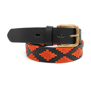 Ceinture polo en cuir véritable cousue main - Product Image 3