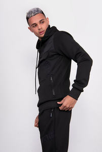 Traje de entrenamiento físico de dos piezas de calidad superior para hombre, ropa deportiva de invierno, ropa deportiva de calidad superior para invierno sólido - Product Image 6